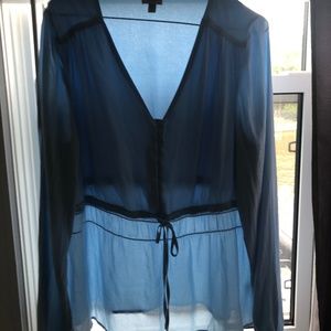 NWOT Tristan sky blue long sleeve shirt